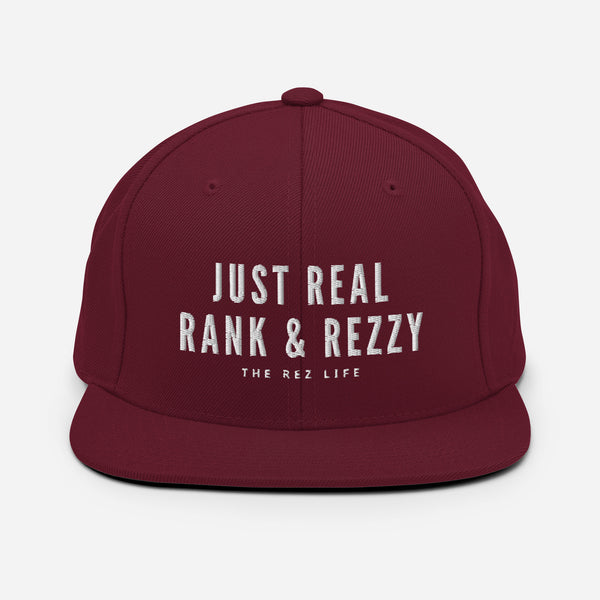 Just Real Rank & Rezzy Snapback