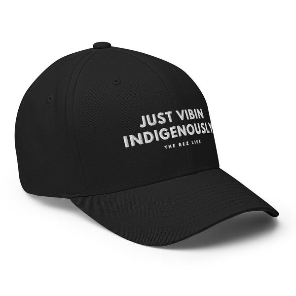 There I Was Just Vibin Indigenous Closed Back Hat