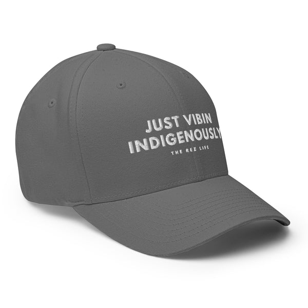 There I Was Just Vibin Indigenous Closed Back Hat