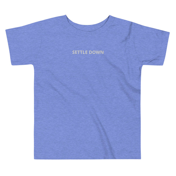 Settle Down Embroidered Tee