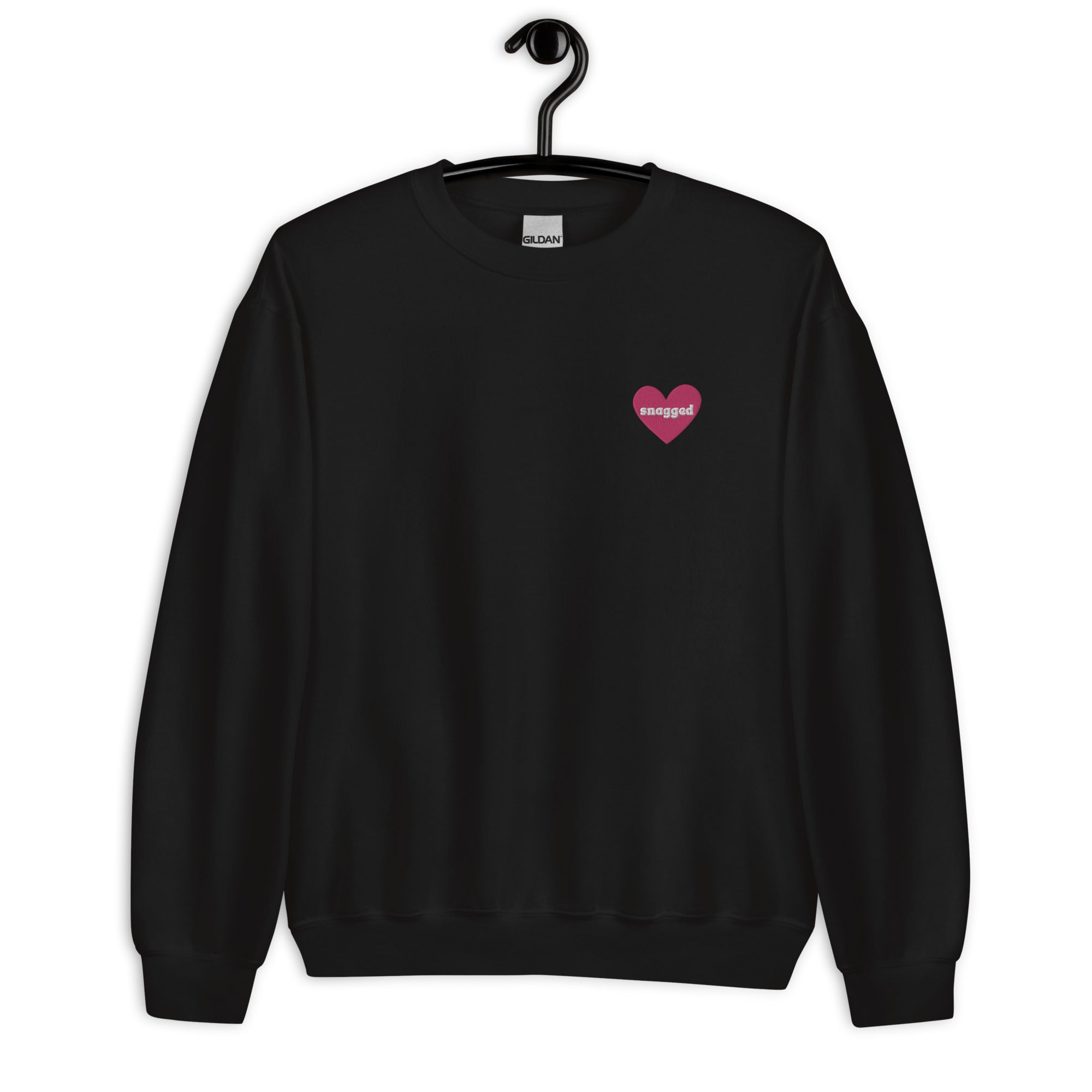 Snagged Heart Embroidered Crewneck