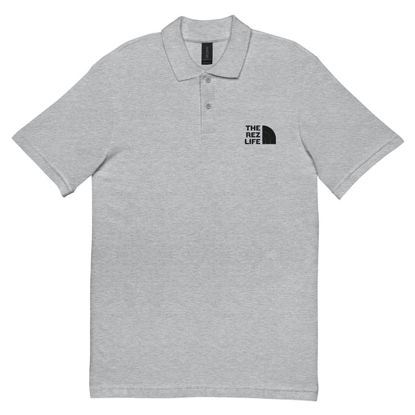 The Rez Life Black Embroidered Polo Shirt