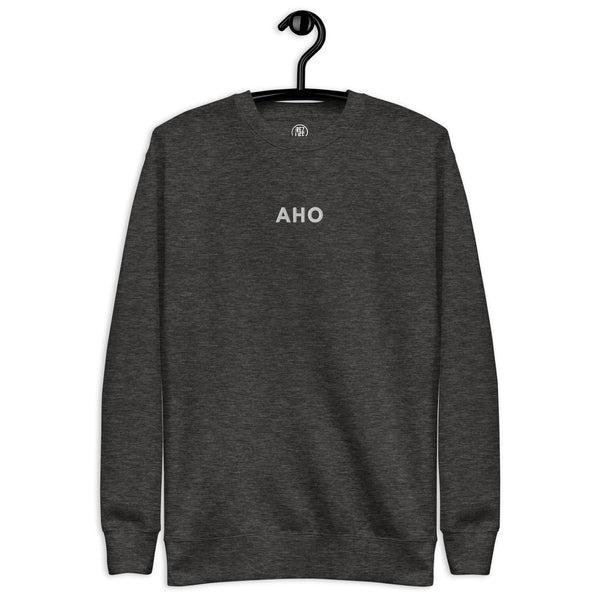 AHO Embroidered Crewneck