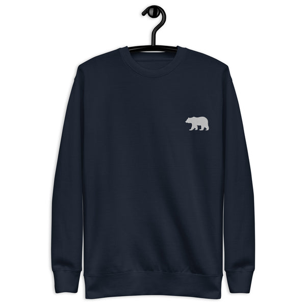 The Calm Bear Embroidered Crewneck