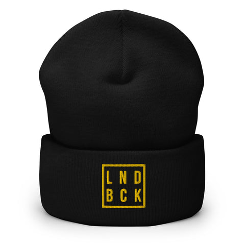 LND BCK Black & Gold Beanie